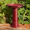 Glitzhome® 21.5" Faux Ceramic Tall Pedestal Birdbath